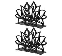 VALICLUD 2 pièces Porte-serviettes Métal Lotus Distributeur Vertical Papier Serviette Élégant et Stable pour Table Cuisine Salon Support Napkin Holder pour Intérieur Extérieur
