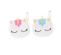 VALICLUD 2 Pièces poupée en Peluche Licorne Portefeuille Porte-Monnaie Licorne à clés de Dessin animé Porte-Monnaie en Peluche Porte-Monnaie de Dessin animé