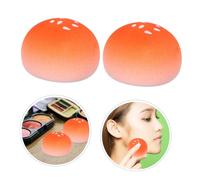 VALICLUD 2 Pièces Powder Puff Makeup Sponge Bun Shape For Dry And Wet Use Ergonomic Cosmetic Blender For Smooth Foundation Application Sensitive Skin