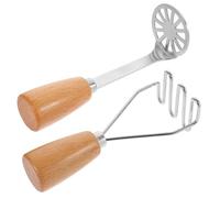 VALICLUD 2 pièces Presse Purée Acier Inoxydable avec Manche de Pommes de Terre Pratique pour Cuisine et Accessoires Ménagers