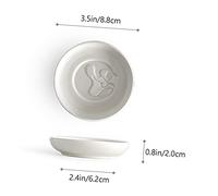 VALICLUD 2 pièces Set de Petites Coupelles Japonaises Céramique Résistante pour Sauce Soja et Vinaigre Design Cartoon Mignon et Décorative pour Table