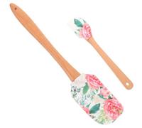 VALICLUD 2 pièces Spatule Silicone avec Manche Raclette Pâtisserie Multifonction pour Crème Gâteau et Cuisson Ustensile Cuisine Pratique avec Suspendu Lot