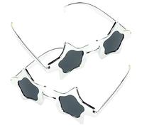 VALICLUD 2 Pièces Star Eyeglasses Cosplay Photo Props Funny Festival Party Supplies Durable