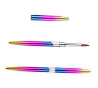 VALICLUD 2 Pièces stylo à ongles en cristal art clou gel à ongles conseil stylo de conception d'ongles brosse à ongles douce stylo de dessin d'ongle tuyau en nylon