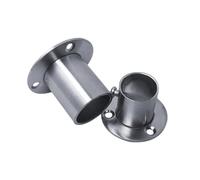 VALICLUD 2 pièces Support de Tringle Penderie Rond Métal Coulé avec Montage Inclus pour Barre Penderie et Tube Robe Fixation pour Tringle Rideau et Support Percage Robustes Lot