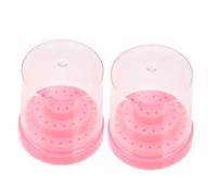 VALICLUD 2 Pièces Support Pour Forets à Ongles Boîte Pour Forets Organiseur Pour Étui De Rangement Présentoir Pour