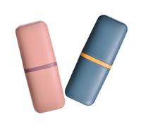 VALICLUD 2 Pièces Tasse de Voyage pour Brosses à Dents Porte-Brosse Multifonction Réutilisable Gobelet Portable pour Rinçage Buccal et Rangement Adapté et Déplacements