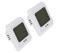 VALICLUD 2 Pièces Thermostat Programmable pour Chauffage au Sol Électrique en Plastique PC Contrôle de Température et Horloge Continue pour Systèmes de Chauffage Sol