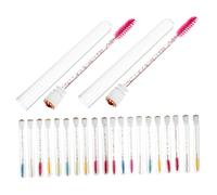 VALICLUD 20 ensembles Set de Tubes de Mascara Vides Transparents avec Brosses à Cils Flacons Légers et Compacts pour Maquillage et Voyage DIY Tube à Mascara pour Extensions et Soins des