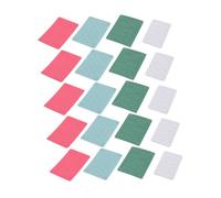 VALICLUD 20 Feuilles Grains pour Ongles Naturels et Acryliques Petits et Portables pour Manucure à Domicile et Salon