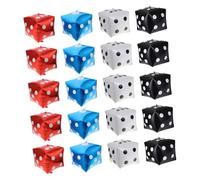 VALICLUD 20 pièces Ballons Dés Aluminium Décorations de Fête Thème Rouge Bleu Blanc Noir pour Anniversaire et Événements