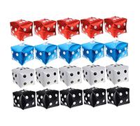 VALICLUD 20 pièces Ballons Dés Aluminium Rouge Bleu Blanc Noir Décoration de Fête Jeu Forest Party Ballons Amusants