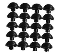 VALICLUD 20 Pièces Boutons de Commande Rotatifs pour Ventilateur Électrique de Vitesse avec Minuterie Bouton pour Chambre Salon et Bureau Noir