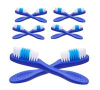 VALICLUD 20 Pièces Brosse à dents anti-automutilation poignée brosse à dents de prison doigt taille poil brosse à dents avec manche à digitale brosse à dents en prison nylon Bleu