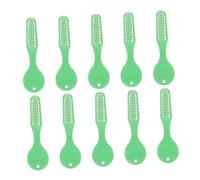 VALICLUD 20 Pièces brosse à dents de tête de brosse mini-brosse à dents brosses à dents de prison brosse à dents de prison brosse à dents courte Plastique Green
