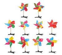 VALICLUD 20 Pièces Carte moulin à vent mouleaux jolies barrettes à cheveux pinces pour filles mini Épingle à cheveux décorative Pince à cheveux unique morceau de papier