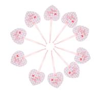 VALICLUD 20 Pièces Cartes Forme de Cœur Prêtes à pour Étiquettes Saint-valentin avec Espace Message Mini Cartes Amour Papier Blanc pour Occasions Spéciales