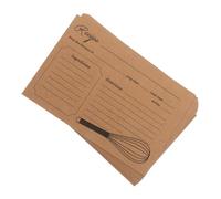 VALICLUD 20 pièces Cartes Kraft Fiches Recettes Cuisine Vierges et Écriture Facile pour Mariage Noël et Planification Repas