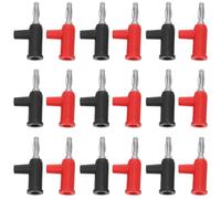 VALICLUD 20 Pièces Connecteur Fiche Banane 4mm à Vis Latérale, Aluminium | Removable, Signal Renforcé, Mécanisme Sûr Type Pistolet, Intégration, Essais Pro