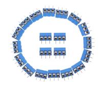 VALICLUD 20 pièces Connecteur Pcb à Vis Bornier de Raccordement Électrique Compact Connexion Stable et Rapide pour Projets Électroniques et DIY