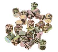 VALICLUD 20 pièces Écrous Cylindriques Alliage de Zinc Kit pour Assemblage Lit Meubles et Berceaux Écrous Fendus Robustes pour Fixation Stable