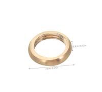 VALICLUD 20 Pièces Écrous Laiton à Filetage Interne pour Réparation Lampe de Table Rondelles avec Joint Huile Résistants Corrosion Accessoires pour Fixation Luminaires