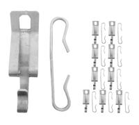 VALICLUD 20 pièces Kit Clips Aluminium pour Câbles Chauffants Toiture et Gouttières Crochet Fixe Anti-chute Entretoises pour Fixation sans Perçage Résistant et Facile à Installer