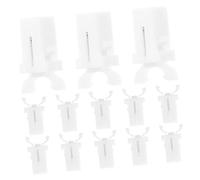 VALICLUD 20 Pièces Loquets à Ressort Auto Bloquants pour Poubelle Verrou à Bouton Poussoir Blanc Compatible avec Couvercles de Corbeilles et Bacs à Ordures Détachées de Remplacement