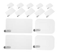 VALICLUD 20 Pièces Lot de Autocollants Électrostatiques Pet pour Pare Brise Film Protecteur Transparent pour sans Résidu Variées pour Installation Dash Cam et Rétroviseur