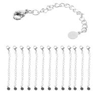 VALICLUD 20 pièces Lot de Rallonges de Chaîne Acier Inoxydable avec Fermoir à pince pour Fabrication Bijoux Extensions Durables pour Colliers et Bracelets Accessoire Pratique pour