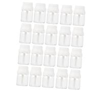 VALICLUD 20 pièces Mini Tubes de Brillant à Lèvres Vides Transparente DIY Contenants de Couleur pour Gloss et Rechargeable avec Couvercle Blanc