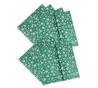 VALICLUD 20 Pièces Papier Cadeau Noël Reversible Flocon de Jumbo Roll pour Emballage Fêtes Hiver DIY Crafts