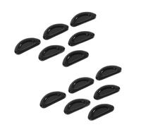 VALICLUD 20 Pièces plaquettes de lunettes pont Lunettes de soleil anti accessoires lunettes support lunettes plaquettes de nez de lunettes plaquettes de nez en céramique Gel de silice Black