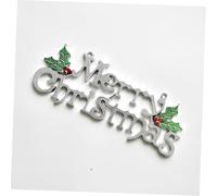 VALICLUD 20 Pièces Porte Lettre de Noël Suspended Pendaison décorations murales de noël Joyeux Décorer Signe de décoration Plaque de Porte Ornements d'arbres Plastique
