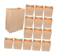 VALICLUD 20 Pièces Sacs Épicerie Papier Kraft Grands Sacs Papier pour Contenants Alimentaires pour Bonbons Pain Sandwichs Collations