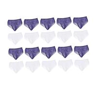 VALICLUD 20 pièces Slip Femme Jetable Tissu Non Tissé Culotte Spa et Sauna pour Voyage Légère et Élastique Lot de Blanc et Bleu pour Salon de Beauté et Massage