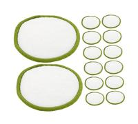 VALICLUD 20 Pièces tampon démaquillant éponge nettoyante pour le visage réutilisable soin visage femme Pousque-coton de maquillage lavable démaquillant simple pour les yeux bambou coton