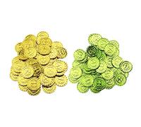 VALICLUD 200 Pièces Accessoires De St. Pa Jouets De Pièce Pièces De Monnaie Pièce Irlandaise De Trèfle à Quatre Feuilles Arts Et Trèfle Porte- Plastique Pièce De Monnaie