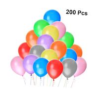 VALICLUD 200 pièces Ballons Latex Multicolores Décoration Anniversaire Mariage Fête Pack Complet Couleur Aléatoire Couleur Aléatoire