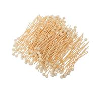 VALICLUD 200 Pièces Bâtonnets Bois à Perle Ronde Bâtons Cake Pop et Swizzle Sticks pour Desserts Bonbons Cocktails et Fêtes