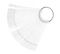 VALICLUD 200 Pièces de polissage pour manucure Affichage de couleur de l'ongle clou Nail affichage du tableau affichage du nuancier des ongles Conseils Plastique Transparent