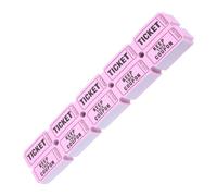 VALICLUD 200 pièces Lot de Billets de Jeu à Doubles Rose Billets Événements Polyvalents pour Carnaval Collecte de Fonds et Récompenses Tickets Carton pour Fêtes et Célébrations