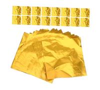 VALICLUD 200 pièces Papier Carré Doré pour Bonbons Chocolat Fait Maison Papier de Sucre pour Cadeaux Feuilles Élégant et Facile à Utiliser