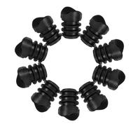 VALICLUD 20pcs Bouchons en Plastique Noir M6 avec Insert Fileté pour Pieds de Chaise, Facile à Installer, Protection pour Meubles et Sols, Accessoires pour Chaise et Sol