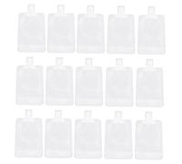 VALICLUD 20pièces Pochettes Souples Rechargeables Lot De Sachets Pour Lotion Et Gel Bain Matériau Synthétique Étanche Bec Verseur Pour Trousse Toilette Voyage