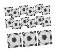 VALICLUD 20pièces Serviettes De Table Imprimées Thème Football Set De Décorations De Fête Sportive Serviettes Jetables Pour Anniversaire Et Événements