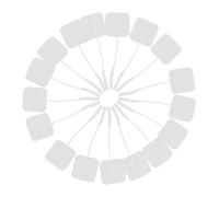 VALICLUD 24 Patchs Électrodes Auto-adhésifs Réutilisables 40mm Prise 2.0 Pour Électrostimulateurs Massage, Stimulation Musculaire, Compatibles, Pour Physiothérapie Et Musculation