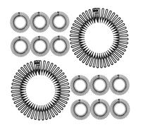 VALICLUD 24 Pièces Bandeaux Peignes Circulaires Extensibles Plastique Flexible pour Femmes et Filles Accessoires Multifonctions pour Coiffures Naturelles et Perruques Confortables et