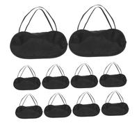VALICLUD 24 Pièces Lot de Masques de Sommeil Polyester Noir Bande Élastique Confortable Protection Lumière Complète pour Voyages Sieste Jeux Équipe et Nuits Paisibles