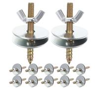 VALICLUD 24 Vis Métalliques M6X50 en Acier Inoxydable pour Cages à Oiseaux et Petits Animaux - Kit 24 Pièces Rondelles Plates - Fixation Perchoirs et Plateformes pour Perroquets